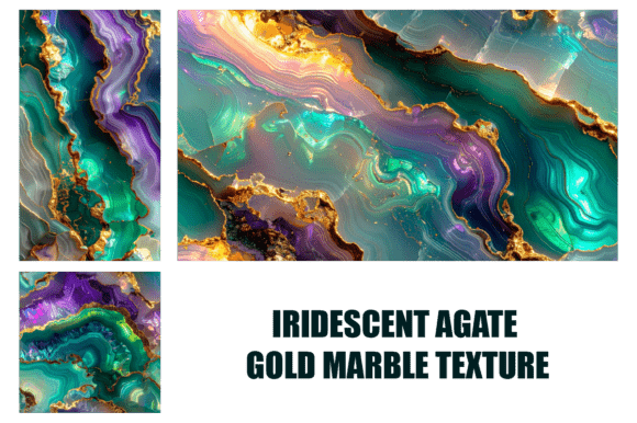 Download Iridescent Agate Gold Marble Texture - Texture Collection