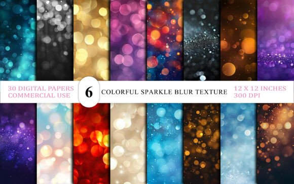 Download Colorful Dream Glow Bokeh Texture Bundle - Texture Collection