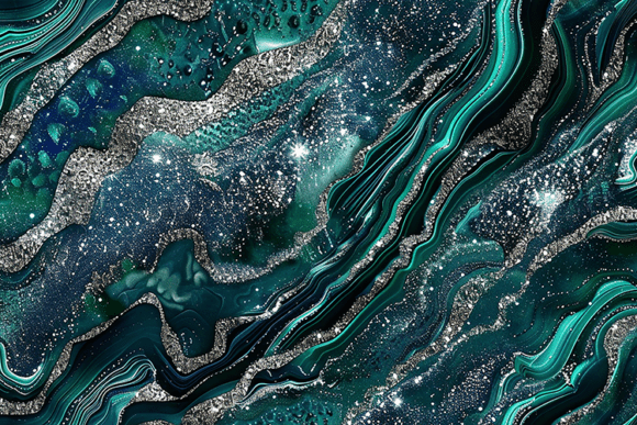 Download Teal Silver Glitter Marble Texture - Texture Collection