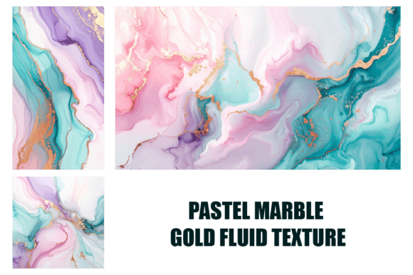 Download Pastel Marble Gold Fluid Texture - Texture Collection