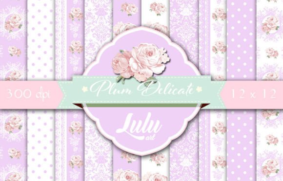 Download Plum Delicate Patterns - Patterns Collection