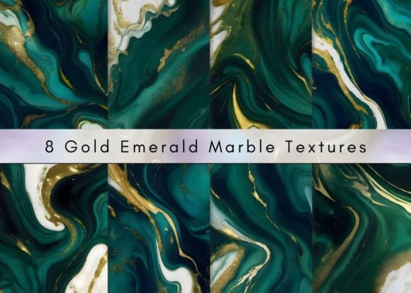Download 8 Gold Emerald Marble Textures - Texture Collection