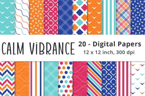 Download Colorful Pink, Blue &amp; Orange Patterns - Patterns Collection