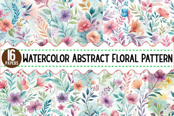 Download Watercolor Abstract Floral Pattern - Premium Resources