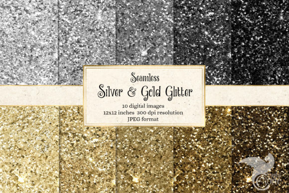 Download Silver and Gold Glitter Textures - Texture Collection