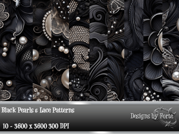 Download Black Pearls &amp; Lace Patterns - Patterns Collection