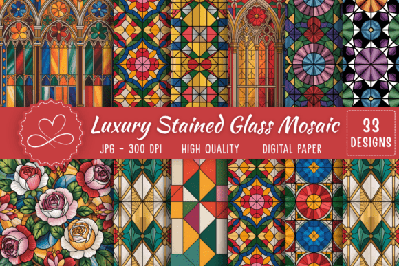 Download Luxury Stained Glass Mosaic Patterns - Patterns Collection