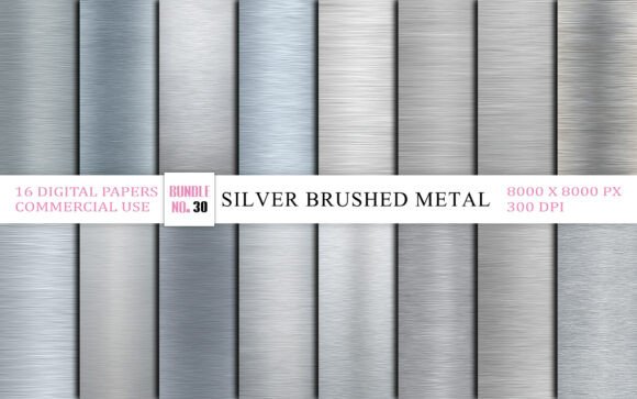 Download Silver Brushed Metal Texture Bundle - Texture Collection