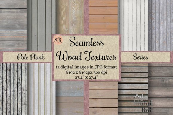 Download 12 Seamless Pale Plank Textures 8K Floor - Texture Collection