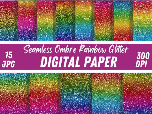 Download Ombre Rainbow Glitter Texture Background - Texture Collection