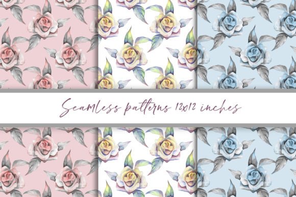 Download Delicate Patterns with Rose Flowers - Patterns Collection